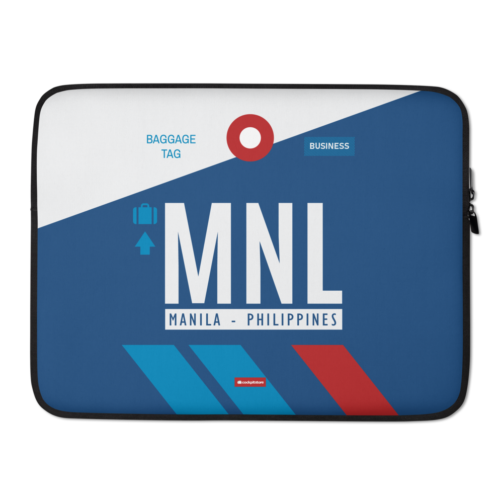 MNL - Manila Laptop Sleeve Tasche 13in und 15in mit Flughafencode