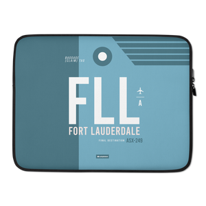 FLL - Fort Lauderdale Laptop Sleeve Tasche 13in und 15in mit Flughafencode