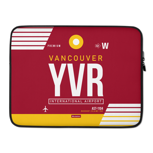 YVR - Vancouver Laptop Sleeve Tasche 13in und 15in mit Flughafencode