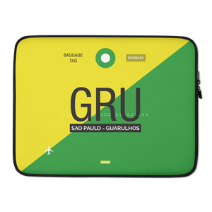 GRU - Sao Paulo - Guarulhos Laptop Sleeve Bag 13in and 15in with airport code