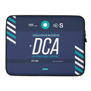 DCA - Washington Laptop Sleeve Tasche 13in und 15in mit Flughafencode