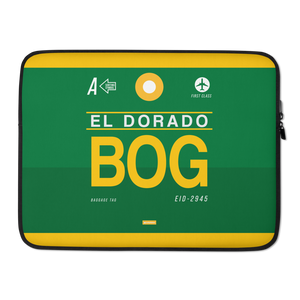 BOG - Bogota Laptop Sleeve Tasche 13in und 15in mit Flughafencode