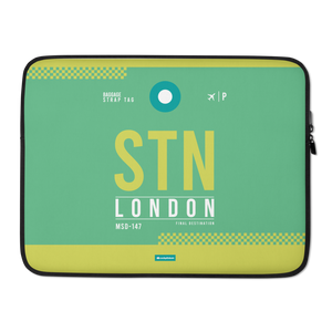 STN - London - Stansted Laptop Sleeve Tasche 13in und 15in mit Flughafencode