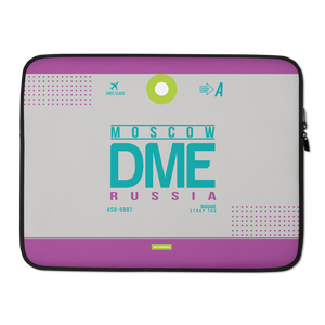 DME - Moscow Laptop Sleeve Tasche 13in und 15in mit Flughafencode