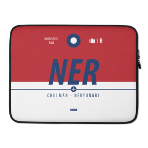 NER - Neryungri Laptop Sleeve Bag 13in and 15in with airport code