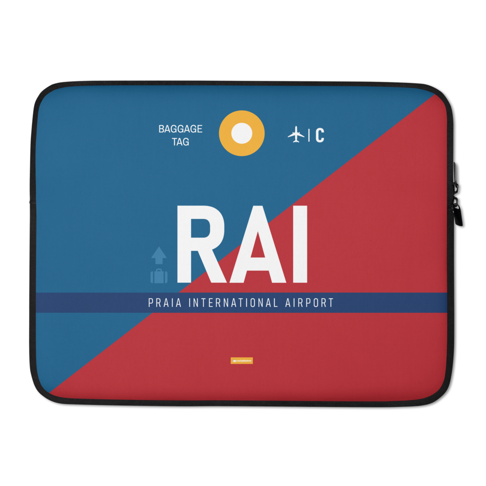 RAI - Praia Laptop Sleeve Tasche 13in und 15in mit Flughafencode