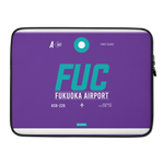 Load image into Gallery viewer, FUK - Fukuoka Laptop Sleeve Bag 13in and 15in with airport code
