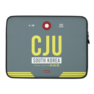 CJU - Jeju Laptop Sleeve Tasche 13in und 15in mit Flughafencode