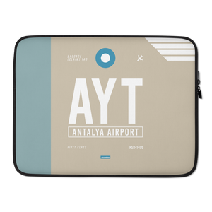 AYT - Antalya Laptop Sleeve Tasche 13in und 15in mit Flughafencode