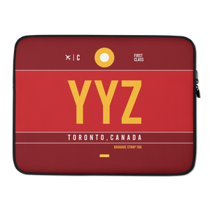 YYZ - Toronto Laptop Sleeve Bag 13in and 15in with airport code