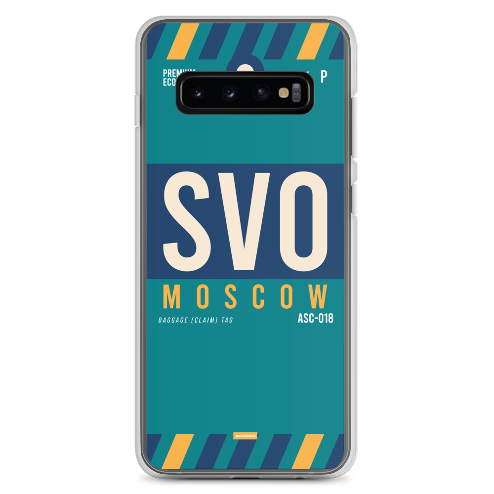 SVO - Moscow Samsung phone case with airport code