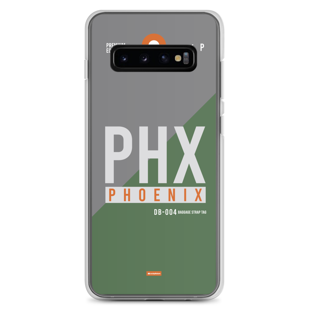 PHX - Phoenix Samsung-Handyhülle mit Flughafencode