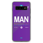 Load image into Gallery viewer, MAN - Manchester Samsung phone case with airport code
