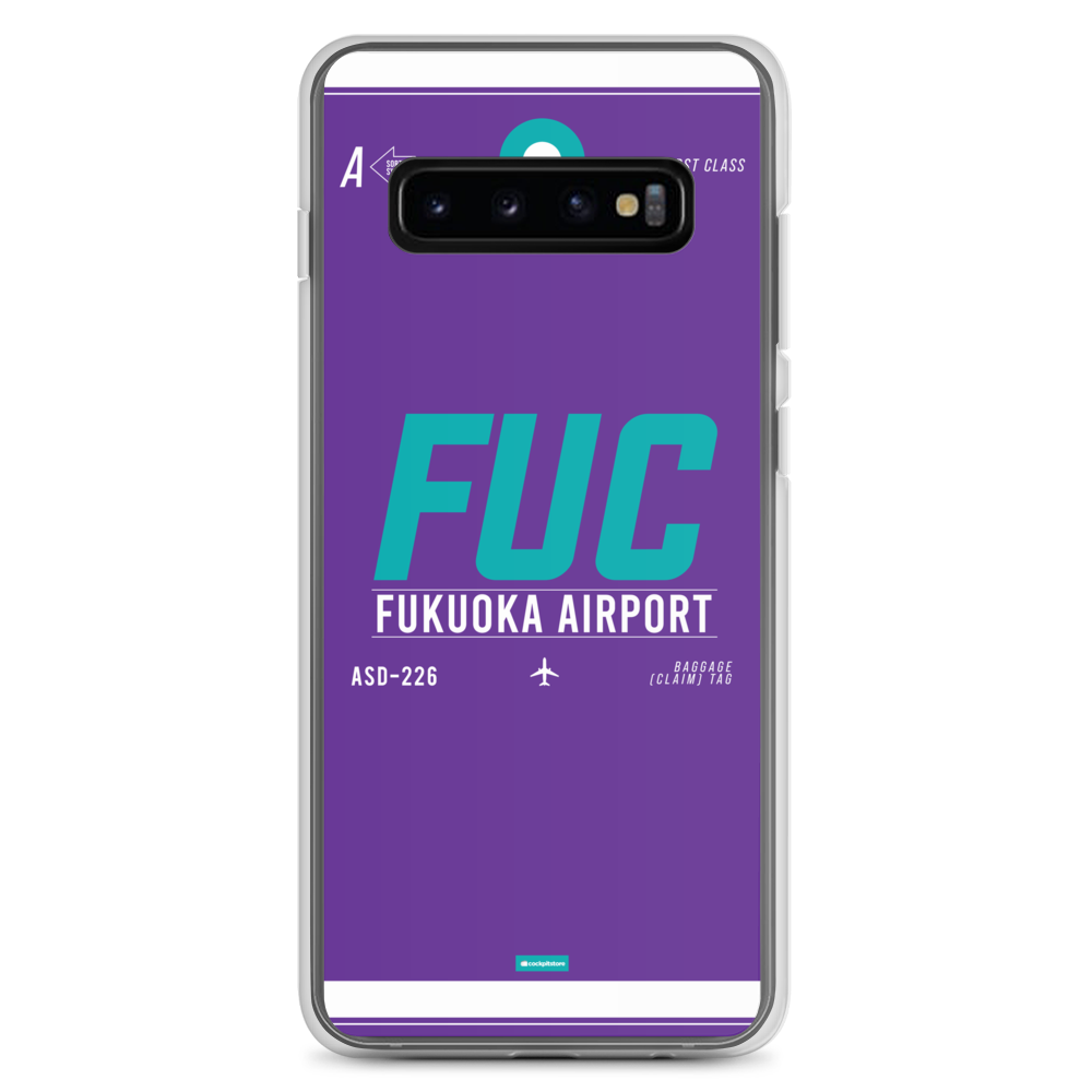 FUK - Fukuoka Samsung-Handyhülle mit Flughafencode