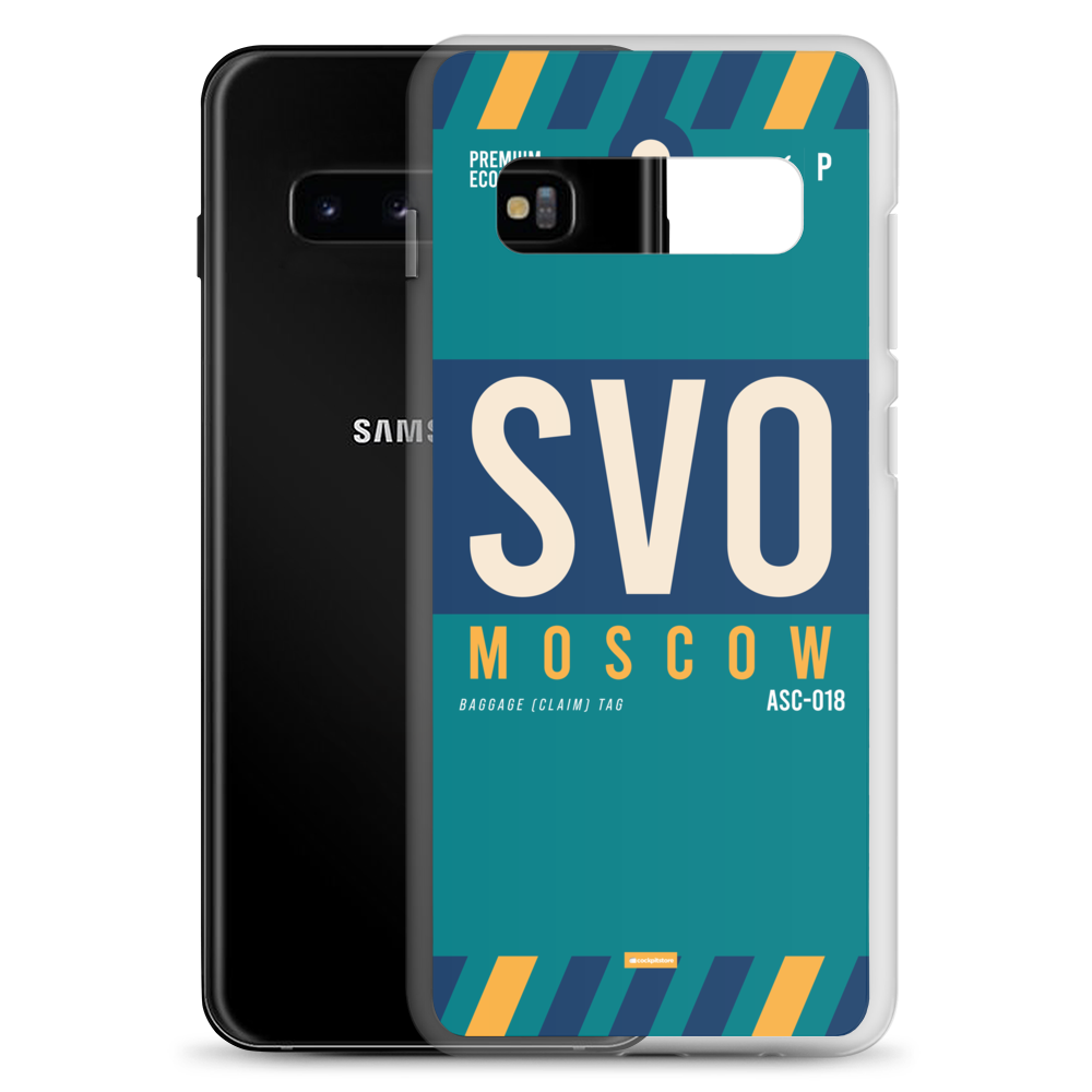 SVO - Moscow Samsung phone case with airport code