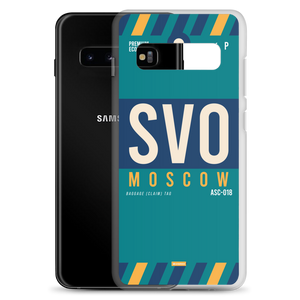 SVO - Moscow Samsung phone case with airport code