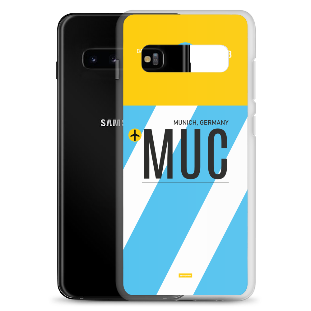 MUC - Munich Samsung-Handyhülle mit Flughafencode