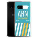 Load image into Gallery viewer, ARN - Stockholm Samsung phone case with airport code
