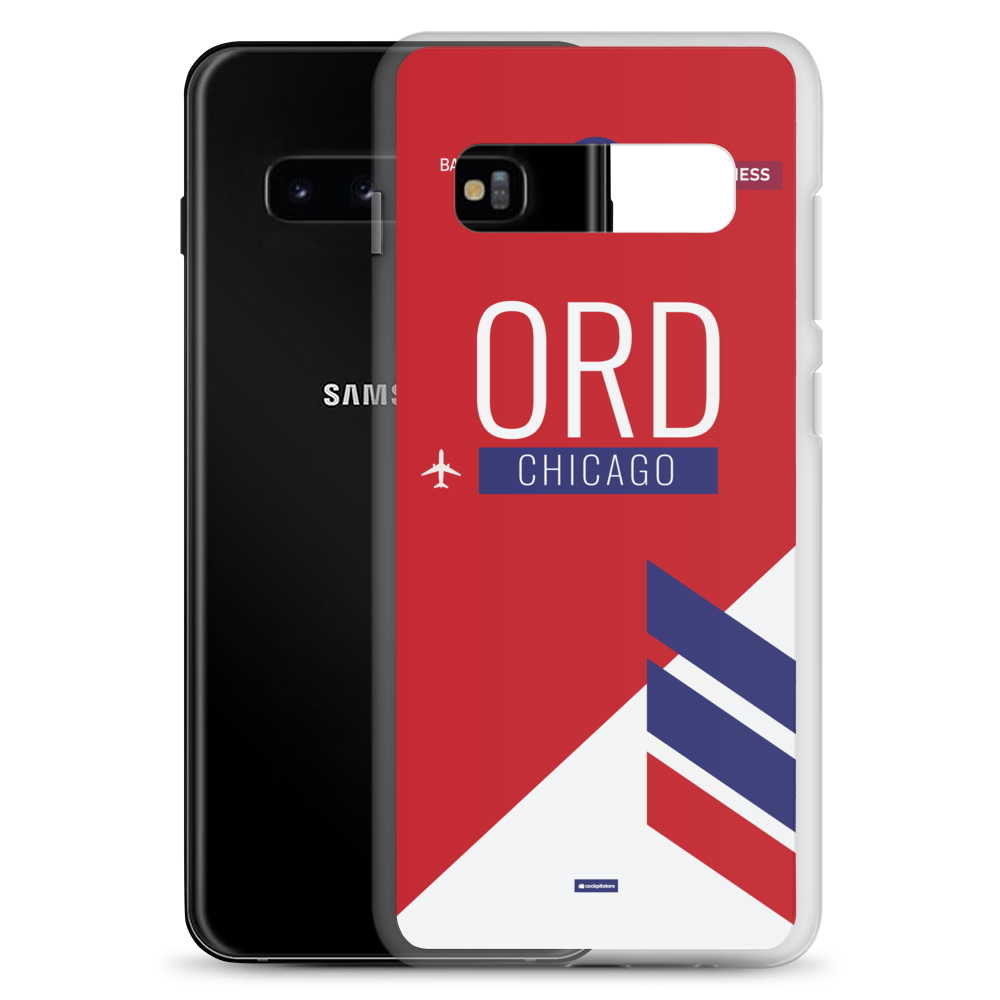 ORD - Chicago Samsung-Handyhülle mit Flughafencode