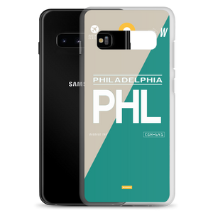 PHL - Philadelphia Samsung-Handyhülle mit Flughafencode