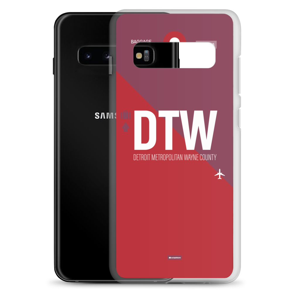 DTW - Detroit airport code Samsung phone case