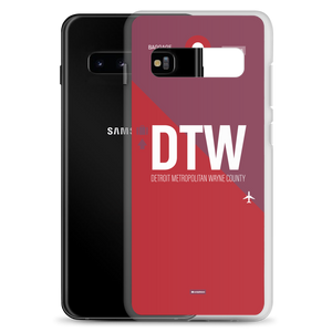 DTW - Detroit airport code Samsung phone case