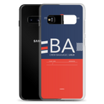 Load image into Gallery viewer, BA - Airline Samsung phone case with crew tag

