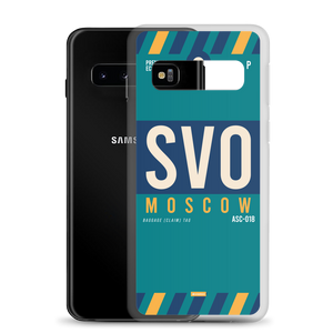 SVO - Moscow Samsung phone case with airport code