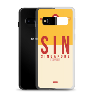 SIN - Singapore Samsung-Handyhülle mit Flughafencode