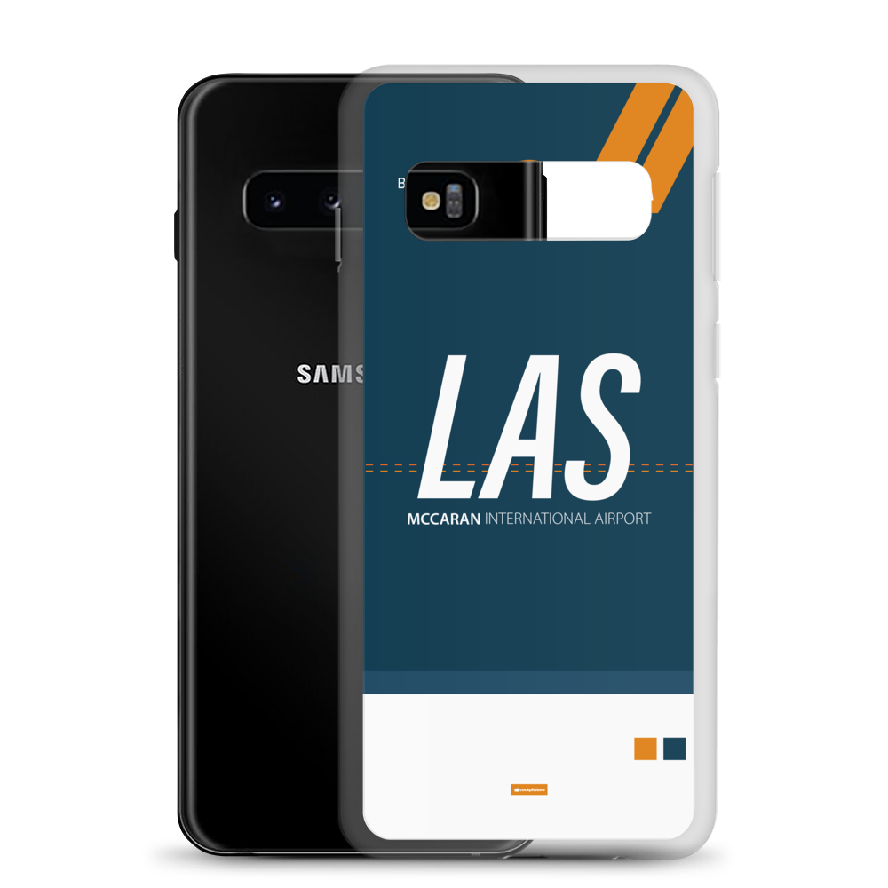 LAS - Las Vegas Samsung-Handyhülle mit Flughafencode