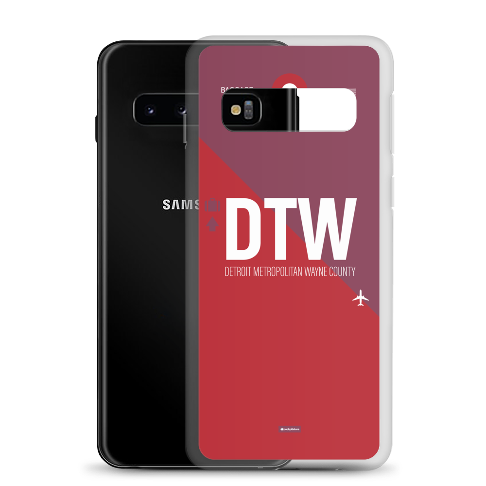 DTW - Detroit airport code Samsung phone case