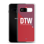 Load image into Gallery viewer, DTW - Detroit airport code Samsung phone case
