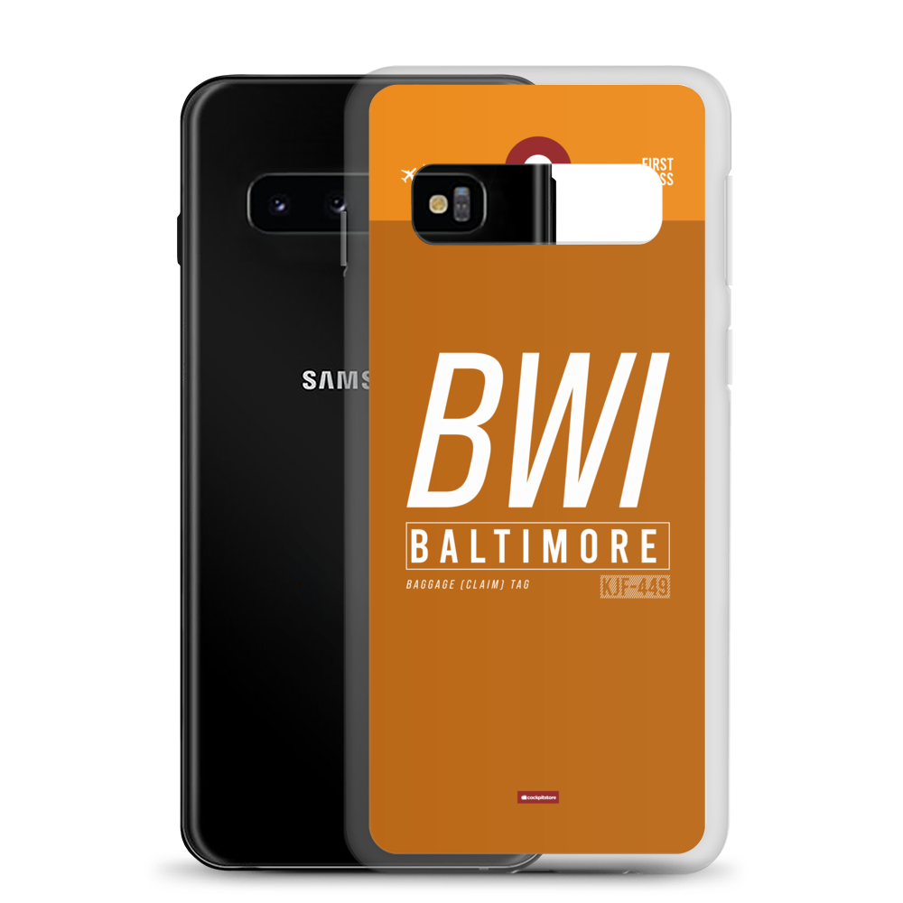 BWI - Baltimore Samsung-Handyhülle mit Flughafencode