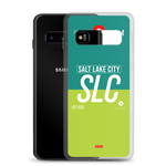 Load image into Gallery viewer, SLC - Salt Lake City Samsung phone case with airport code
