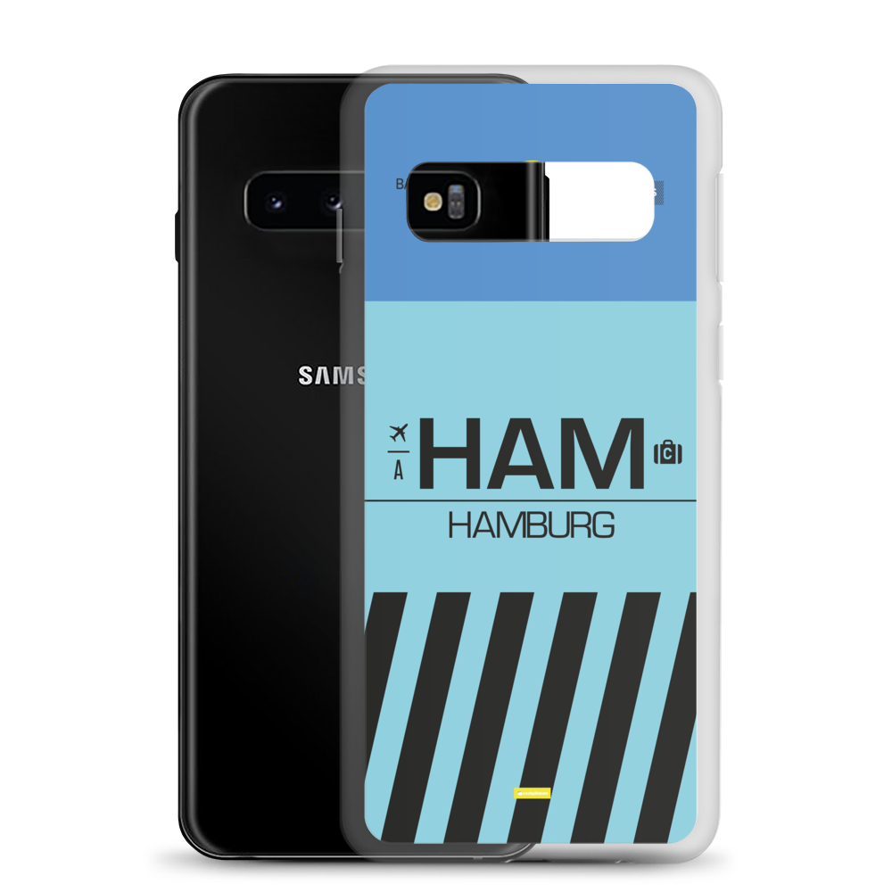 HAM - Hamburg Samsung-Handyhülle mit Flughafencode