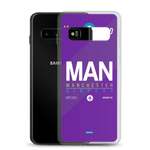 Load image into Gallery viewer, MAN - Manchester Samsung phone case with airport code
