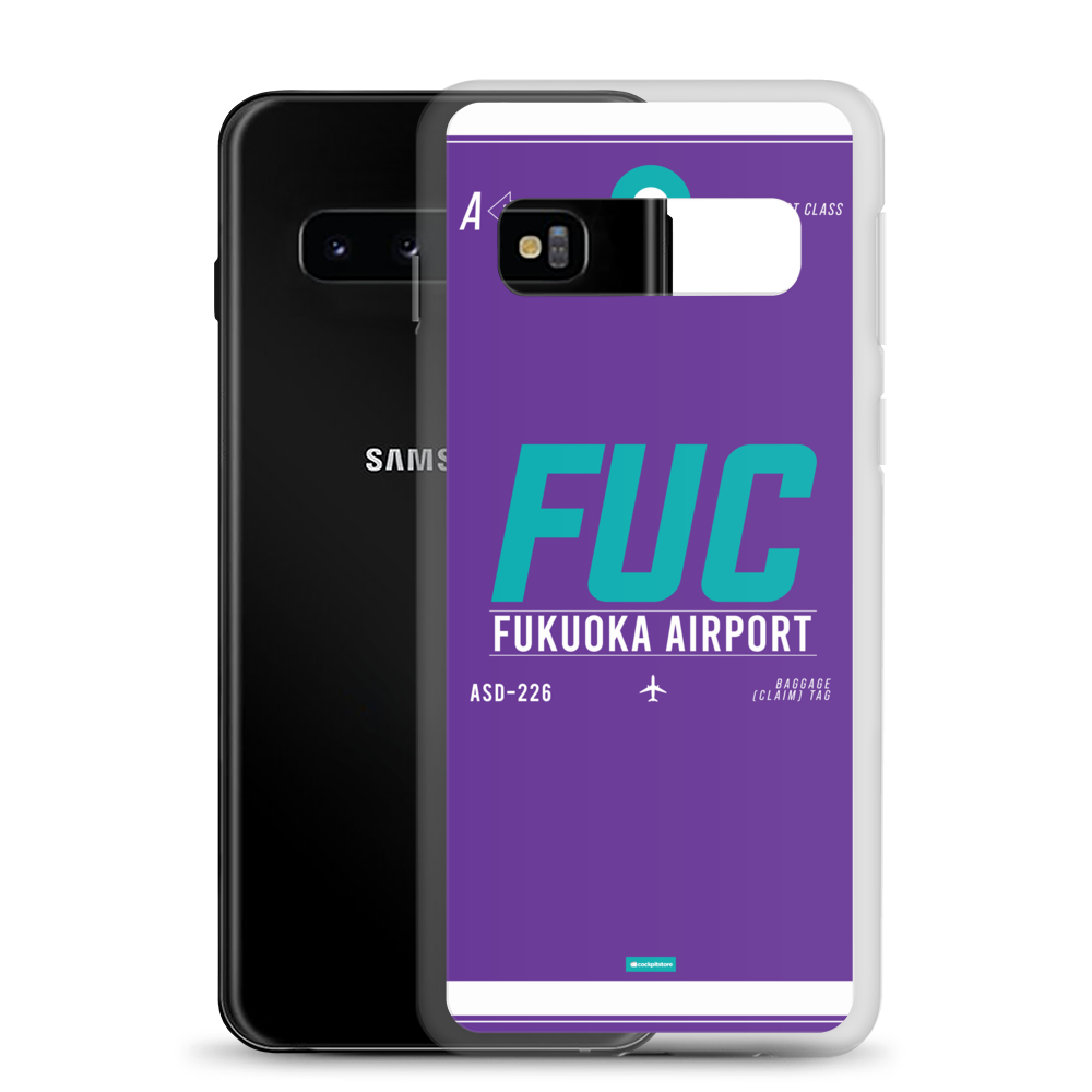 FUK - Fukuoka Samsung-Handyhülle mit Flughafencode