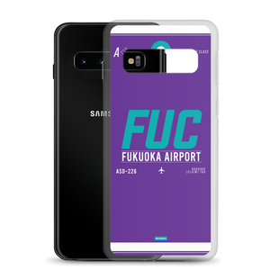 FUK - Fukuoka Samsung-Handyhülle mit Flughafencode