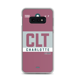 Lade das Bild in den Galerie-Viewer, CLT - Charlotte Samsung-Handyhülle mit Flughafencode

