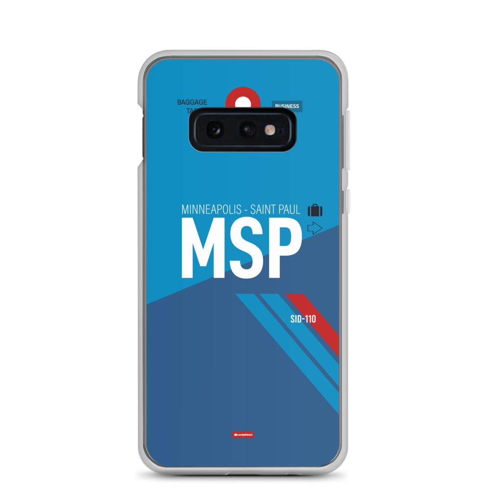 MSP - Minneapolis - Saint Paul Samsung-Handyhülle mit Flughafencode
