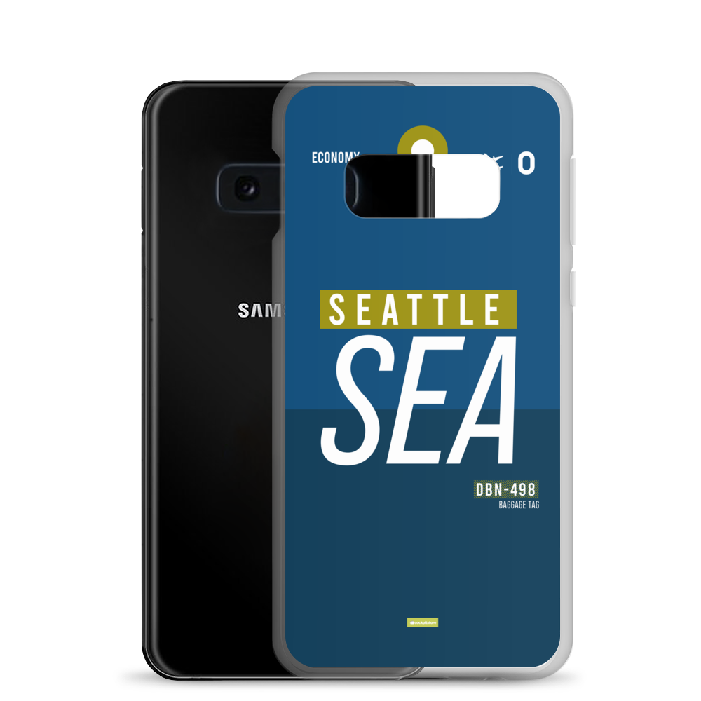 SEA - Seattle Samsung-Handyhülle mit Flughafencode