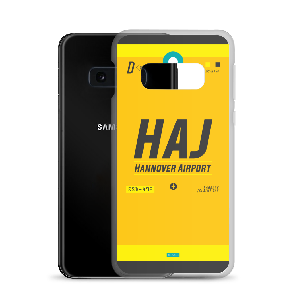 HAJ - Hannover Samsung-Handyhülle mit Flughafencode