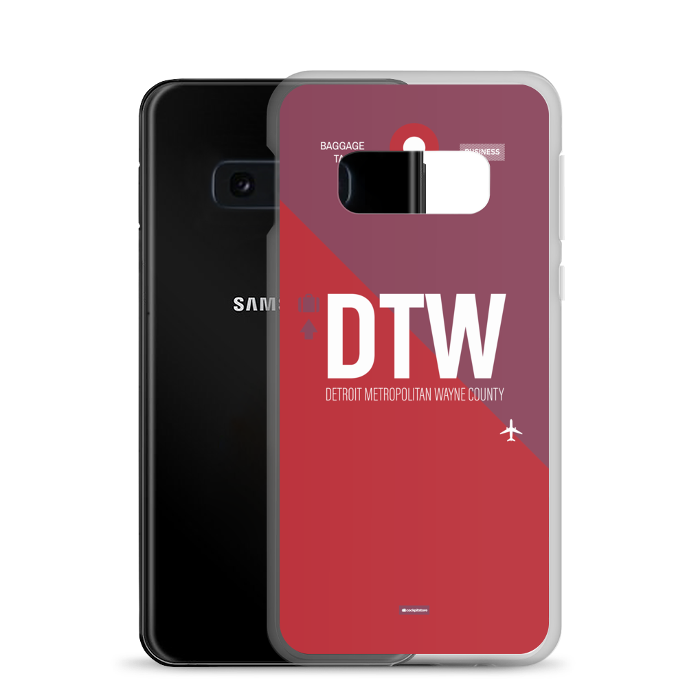 DTW - Detroit airport code Samsung phone case