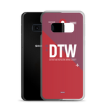 Load image into Gallery viewer, DTW - Detroit airport code Samsung phone case
