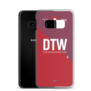 DTW - Detroit airport code Samsung phone case