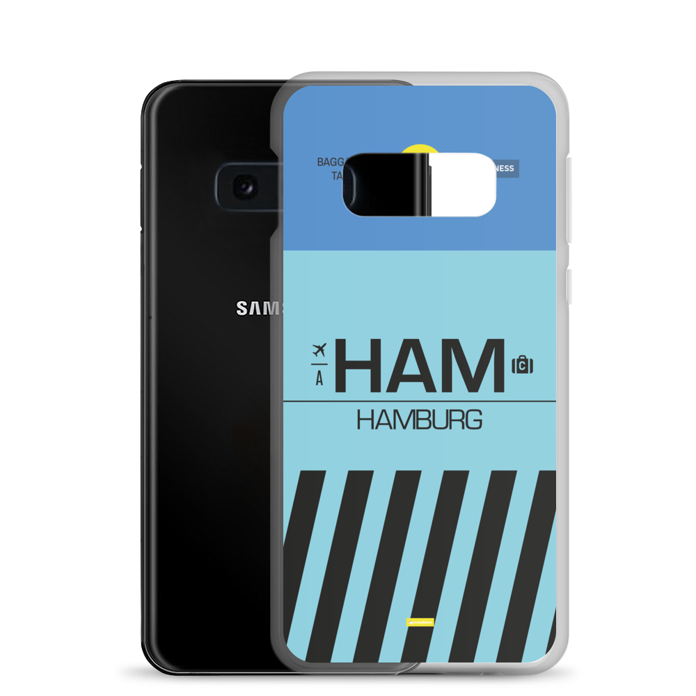 HAM - Hamburg Samsung-Handyhülle mit Flughafencode