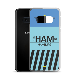 HAM - Hamburg Samsung-Handyhülle mit Flughafencode