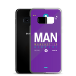 Load image into Gallery viewer, MAN - Manchester Samsung phone case with airport code
