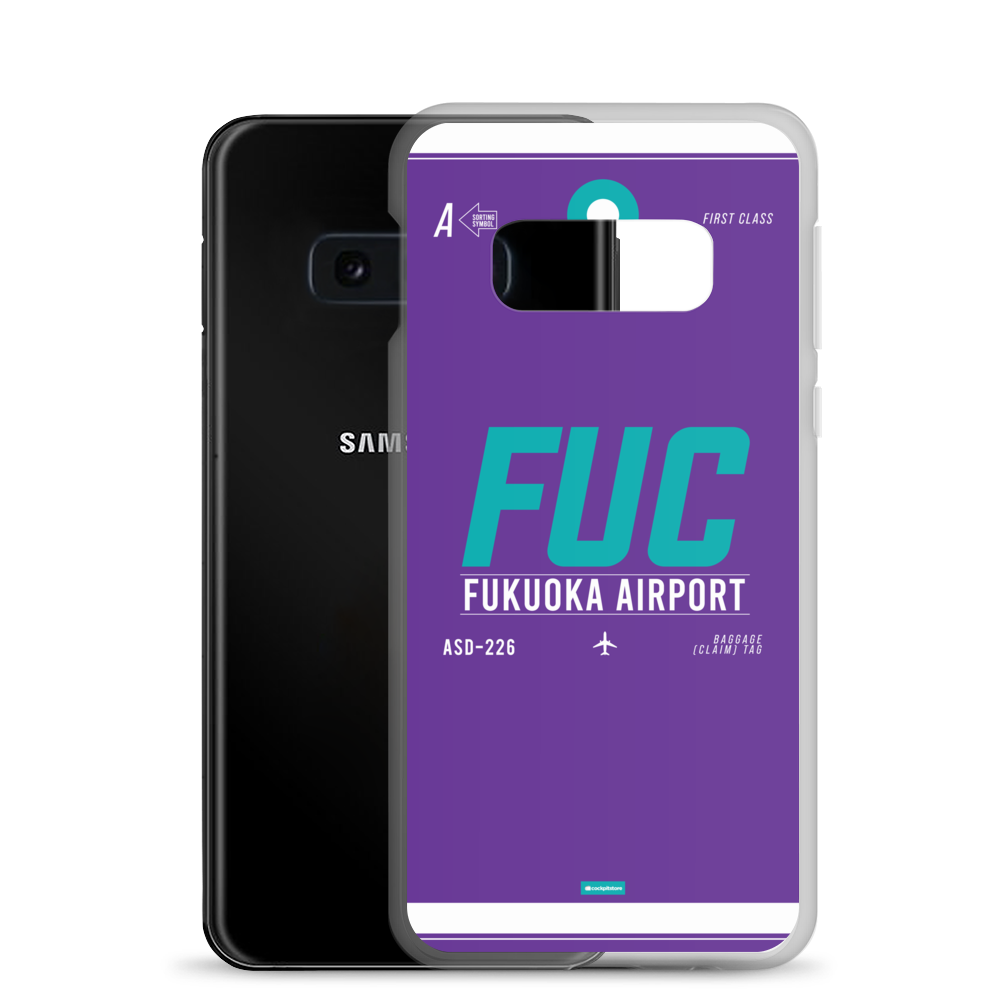 FUK - Fukuoka Samsung-Handyhülle mit Flughafencode