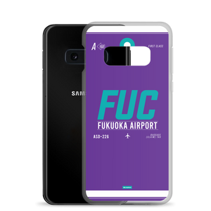 FUK - Fukuoka Samsung-Handyhülle mit Flughafencode